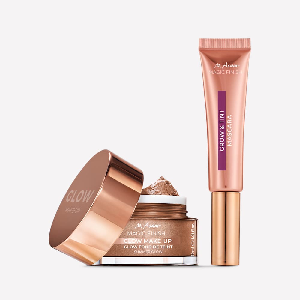 Glow Make-up Mousse Summer Glow und Grow & Tint Mascara Deep Black